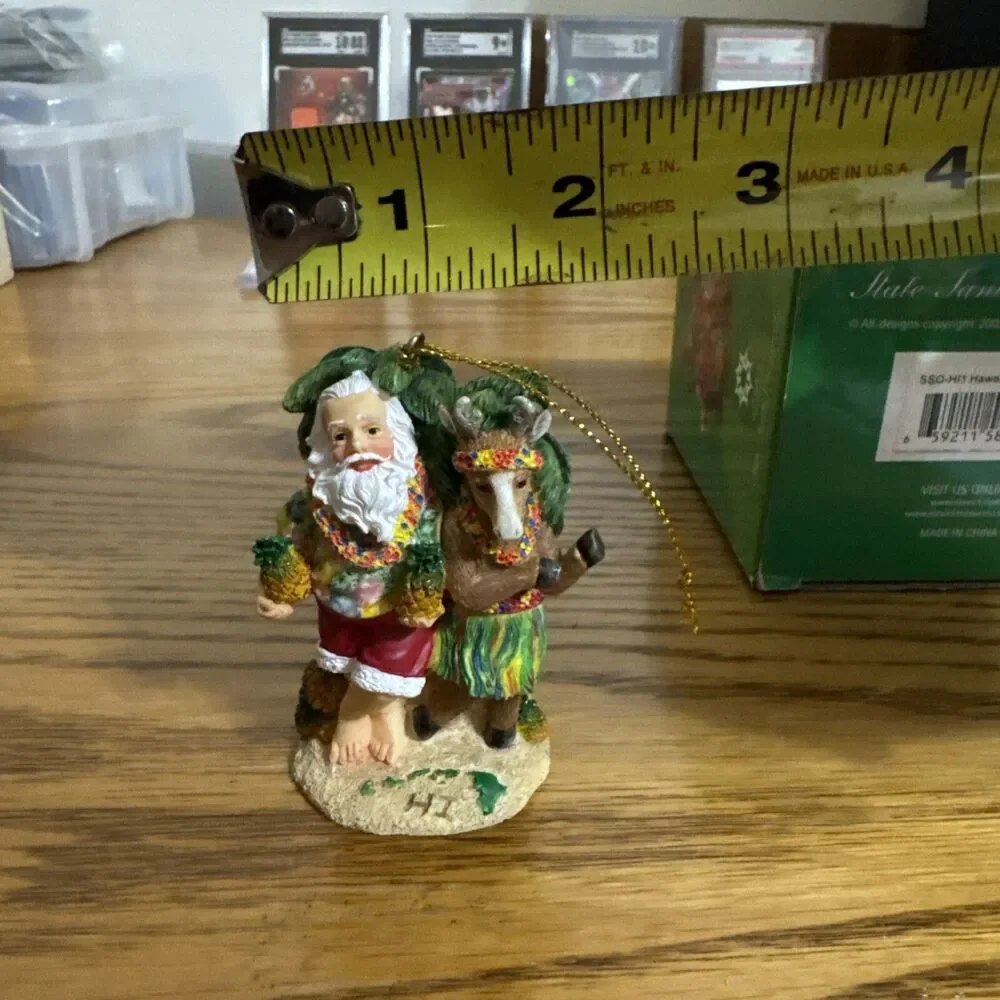 Slavic Treasures~SSO- HI1 Hawaii State Santa-Santa and Reindeer